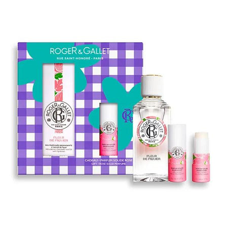 Roger&Gallet Coffret Eau Parfumée Bienfaisante FDF 100ml et Parfum Solide Rose 5g