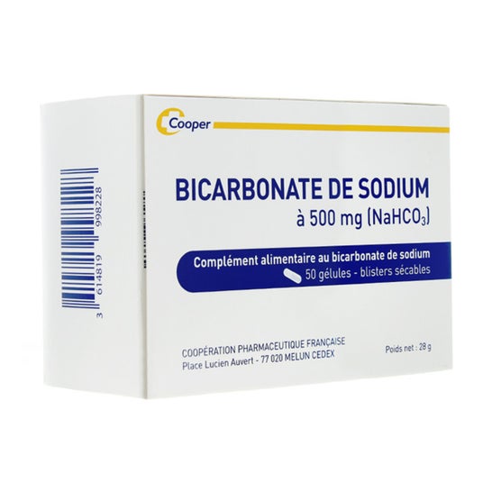 Cooper Bicarbonate de sodium 500 mg 50 gélules