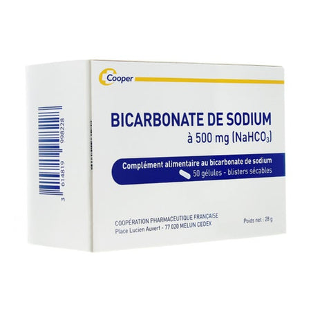 Cooper Bicarbonate de sodium 500 mg 50 gélules
