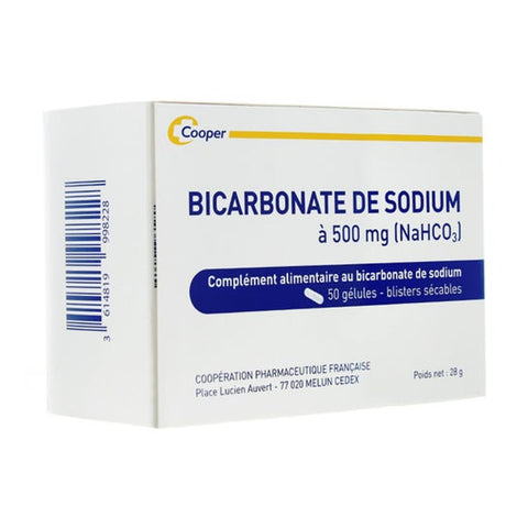 Cooper Bicarbonate de sodium 500 mg 50 gélules
