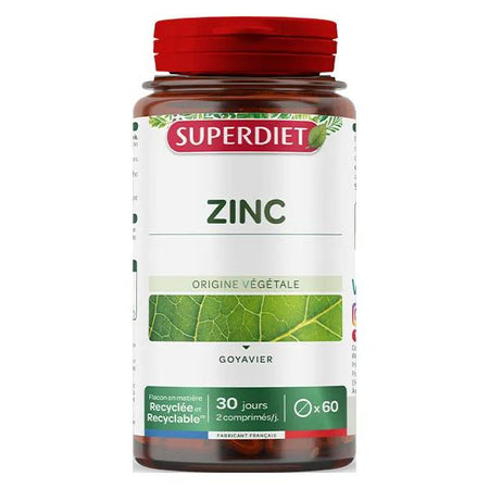 Superdiet Peau Cheveux Ongles Zinc - Cure de 30 jours