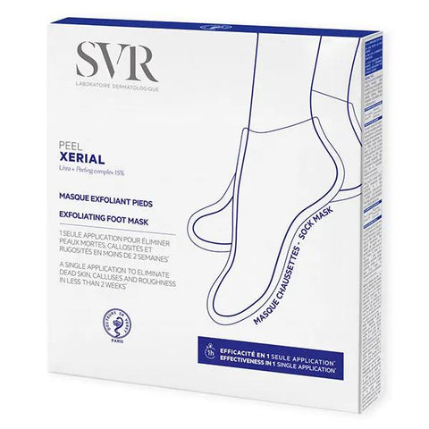 SVR Xerial Peel masque exfoliant pieds (1 boîte)