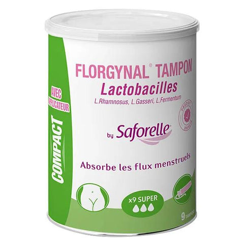 Saforelle Florgynal Probiotic Tampons Super With Applicator 9 units