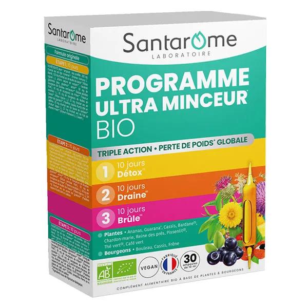 Santarome Bio - Programme Ultra Minceur Bio - Perte de poids - 30 ampoules