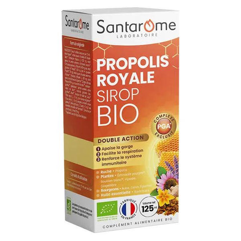 Santarome Bio Triple Action Propolis Syrup 125 ml