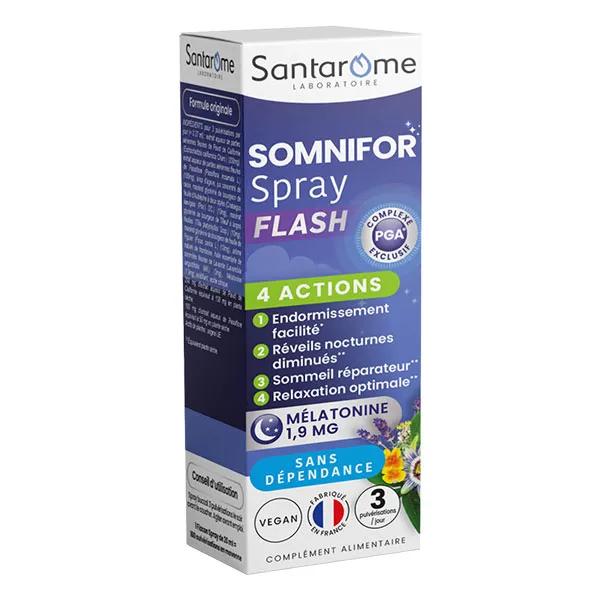 Santarome Bio Somnifor Spray Action Flash - 1,9mg de Mélatonine - 20 ml