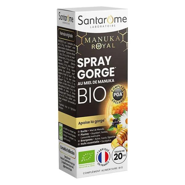 Santarome Bio Spray Gorge au Miel de Manuka Bio Apaise la gorge 20 ml