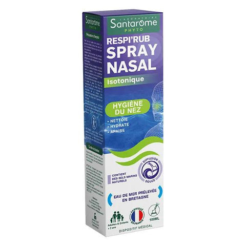 Santarome Bio Isotonic Nasal Spray Respi'rub Daily Cleaning 100 ml