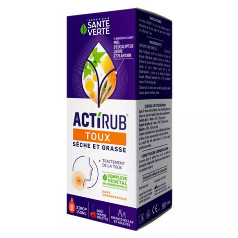 Santé Verte ActiRub Dry & Productive Cough Syrup 150ml