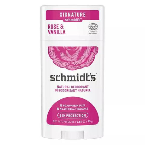 Schmidt's Déodorant Stick Rose Vanille 58ml