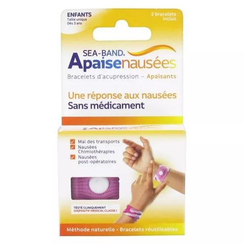 Sea-Band Children's Anti-Nausea Wristbands Pink 2 units