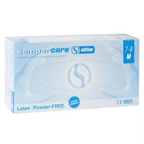 Sempercare Powder-Free Latex Gloves Size M 100 gloves