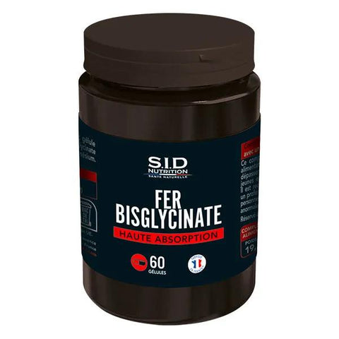 Sid Nutrition - Bisglycinate de Fer 60 gélules