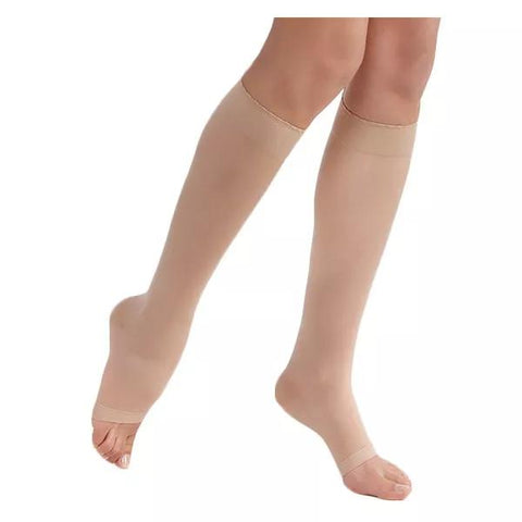 Sigvaris Styles Transparent Chaussettes Pieds Ouverts Classe 2 Normal Taille S Beige 110