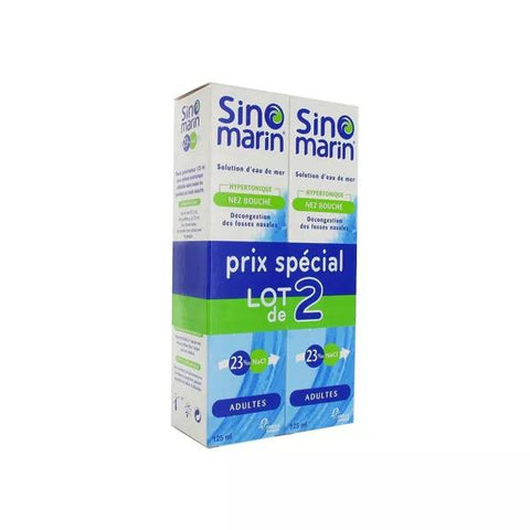 Sinomarin Hypertonic Adult Blocked Nose Spray Pack of 2 x 125ml