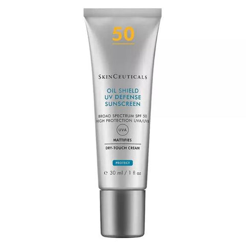 SkinCeuticals Photoprotection Oil Shield UV Defense Protection Solaire Matifiante Visage SPF50 (30 ml)