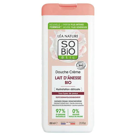 So'Bio Étic Douche Crème Hydratation Délicate Lait d'Ânesse Bio 650ml