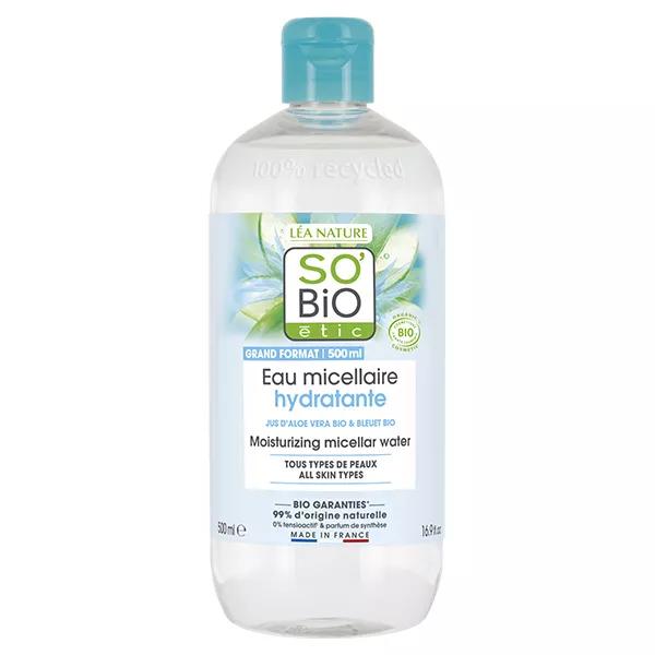 So'Bio Étic Hydra Aloe Vera eau micellaire hydratante jus d'aloe vera bio (500 ml)