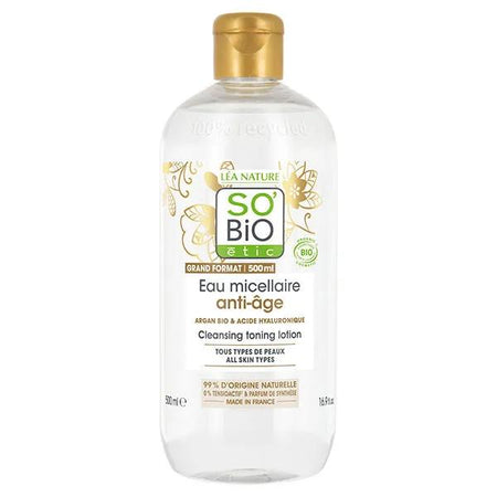 So'Bio Étic Précieux Argan Eau Micellaire Anti-Âge Argan Bio (500 ml)