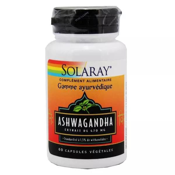 Solaray Aschwagandha 470mg 60 capsules végétales