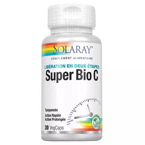 Solaray Super Bio-C Buffered 500mg 30 vegetable capsules