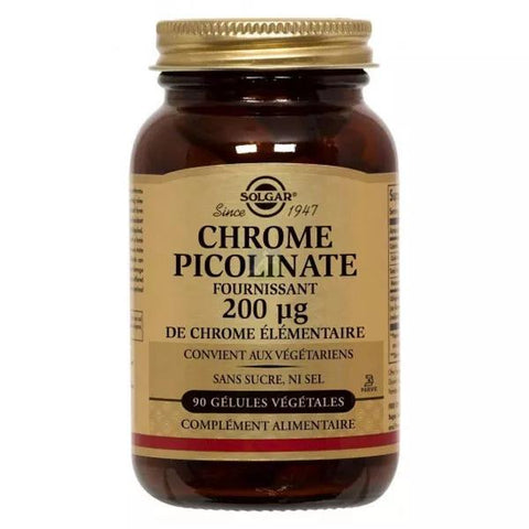 Solgar Chrome Picolinate 200 μg 90 gélules