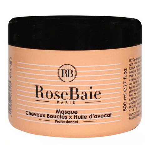 RoseBaie Masque Cheveux Bouclés x Huile d'Avocat (500 ml)