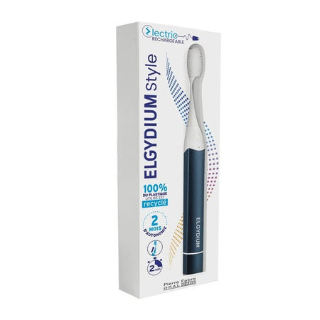 Elgydium Style brosse à dents électrique Dark Denim (1 pièce)