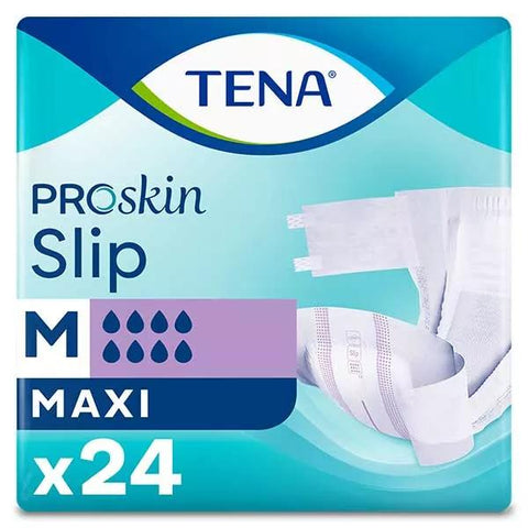 TENA ProSkin Slip Maxi Adult Diapers Size M 24 Count