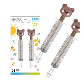 Vog Protect Mouches Bébé Seringue Nasale Ours 2x10ml