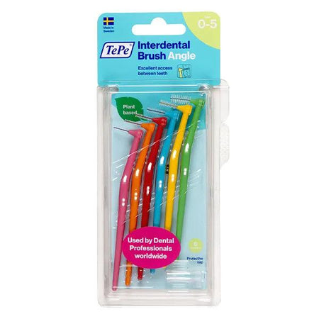 Tepe Brossettes Interdentaires Angle Assortiment toutes tailles (0.4-0.8 mm) 6 brossettes