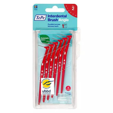 TePe Brossettes Interdentaires Angle Rouge 0.5 mm 6 brossettes