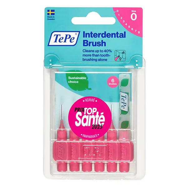 TePe Brossettes Interdentaires Originales Rose 0.4 mm 6 brossettes