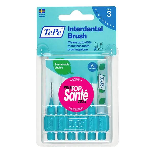 TePe Brossettes Interdentaires Originales Bleu 0.6 mm 6 brossettes