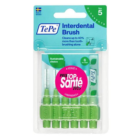 TePe Brossettes Interdentaires Originales Vert 0.8 mm 6 brossettes