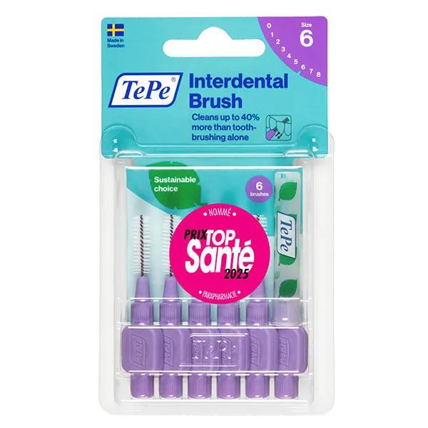 TePe Brossettes Interdentaires Originales Violet 1.1 mm 6 brossettes