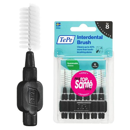 TePe Brossettes Interdentaires Originales Noir 1.5 mm 6 brossettes