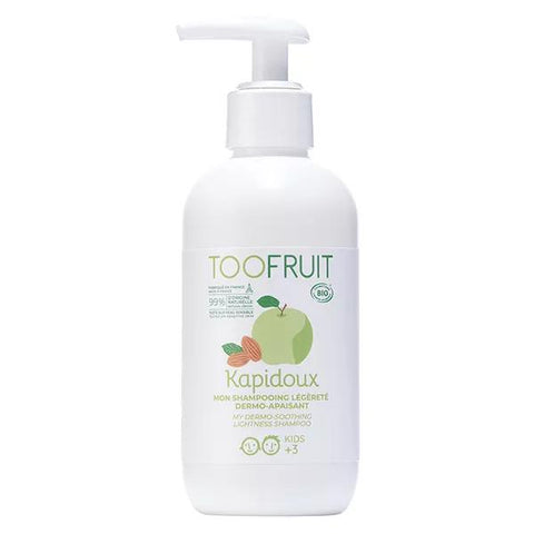 Toofruit Enfant Cheveux Kapidoux Shampoing Dermo Apaisant Pomme Amande Bio 200ml