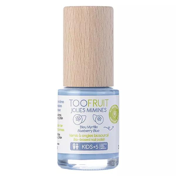 Toofruit Enfant Mains Jolies Mimines Vernis à Ongles Bleu Myrtille Biosourcé 10ml