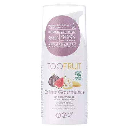 Toofruit Enfant Visage Crème Gourmande Nourrissante Banane Figue Bio 30 ml
