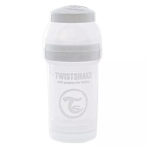 Twistshake Biberon Anti-Colique Blanc +0m 180ml
