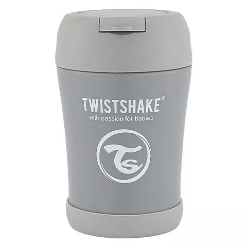 Twistshake Contenant Isotherme Alimentaire Gris Pastel 350ml