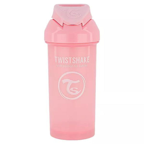 Twistshake Pastel Pink Straw Cup +6m 360ml