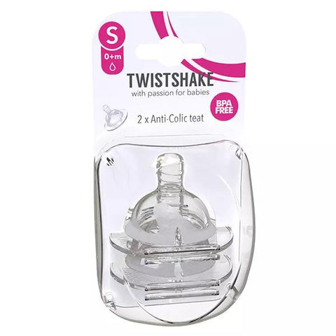 Twistshake Anti-Colic Teat Flow S 0m+ 2-pack