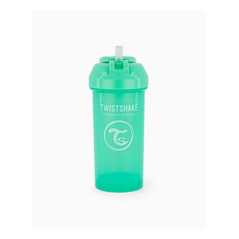 TwistShake Pastel Green Straw Cup (360 ml)