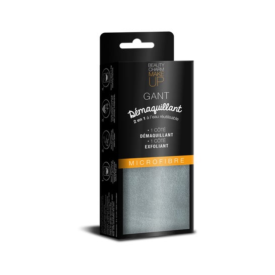 Beauty Charm Gant démaquillant microfibre 2 en 1 (1 pièce)
