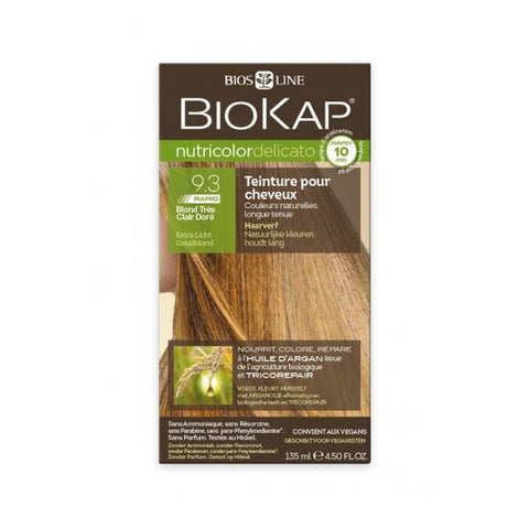 Biokap Nutricolor Delicato 9.30 Blond très clair doré 140 ml