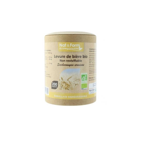 Nat & Form Eco Responsable levure de bière bio (200 comprimés)