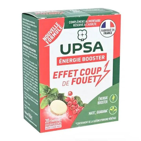 Upsa Energie Booster Effet Coup de Fouet 20 comprimés