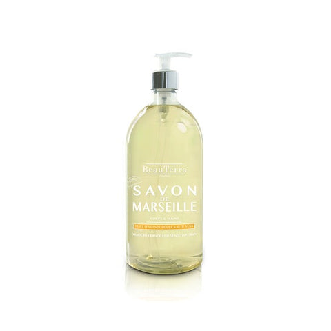 BeauTerra Savon de Marseille Liquide Surgras Amande Douce (300 ml)